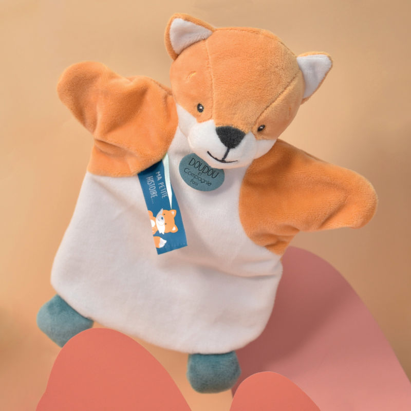  - handpuppet fox orange 25 cm 